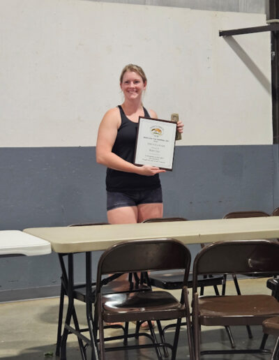 Kate Guy- Received an award for 15 years of service as treasure of the MFTI